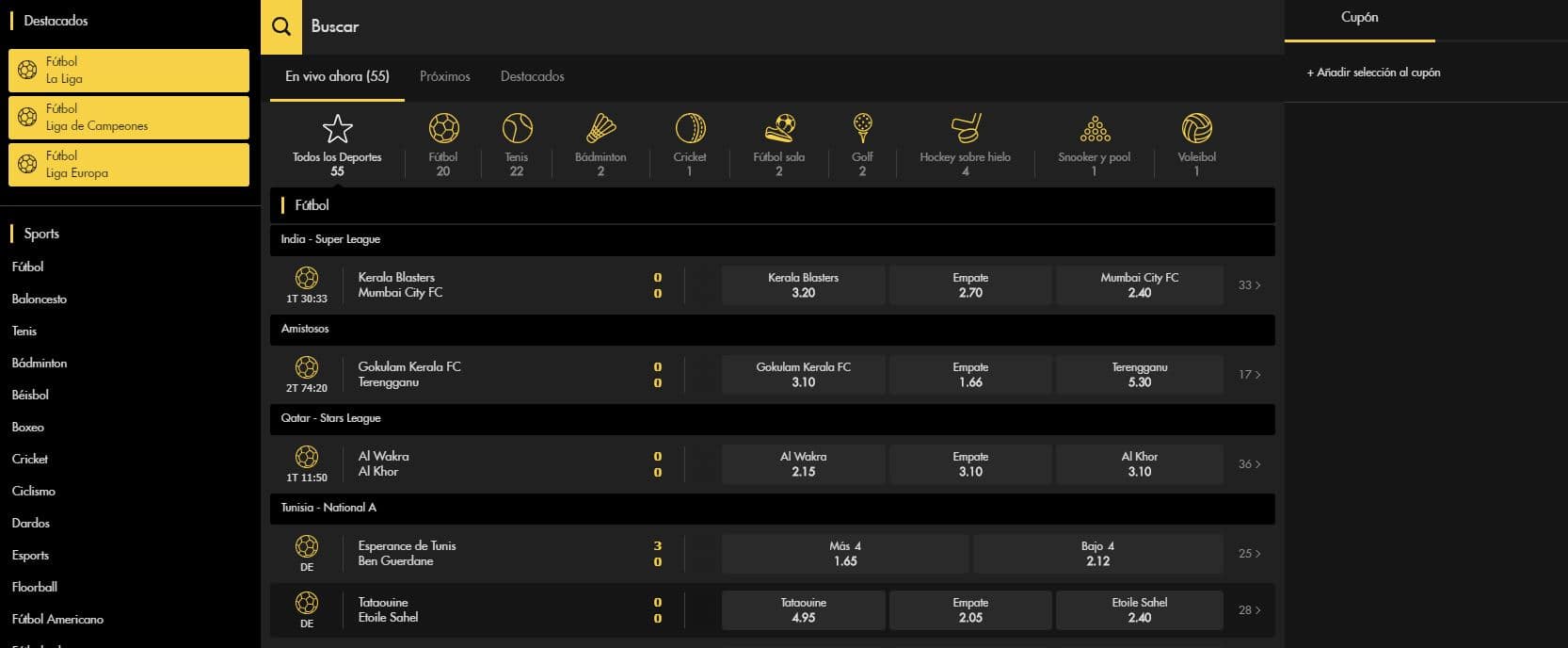 Bethard España plataforma 