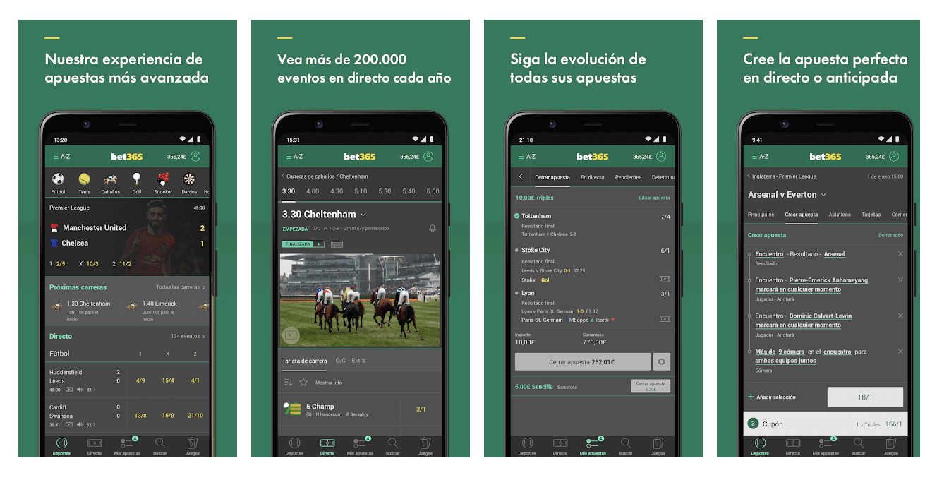 Apuestas deportivas bet365 Bet365 App móvil