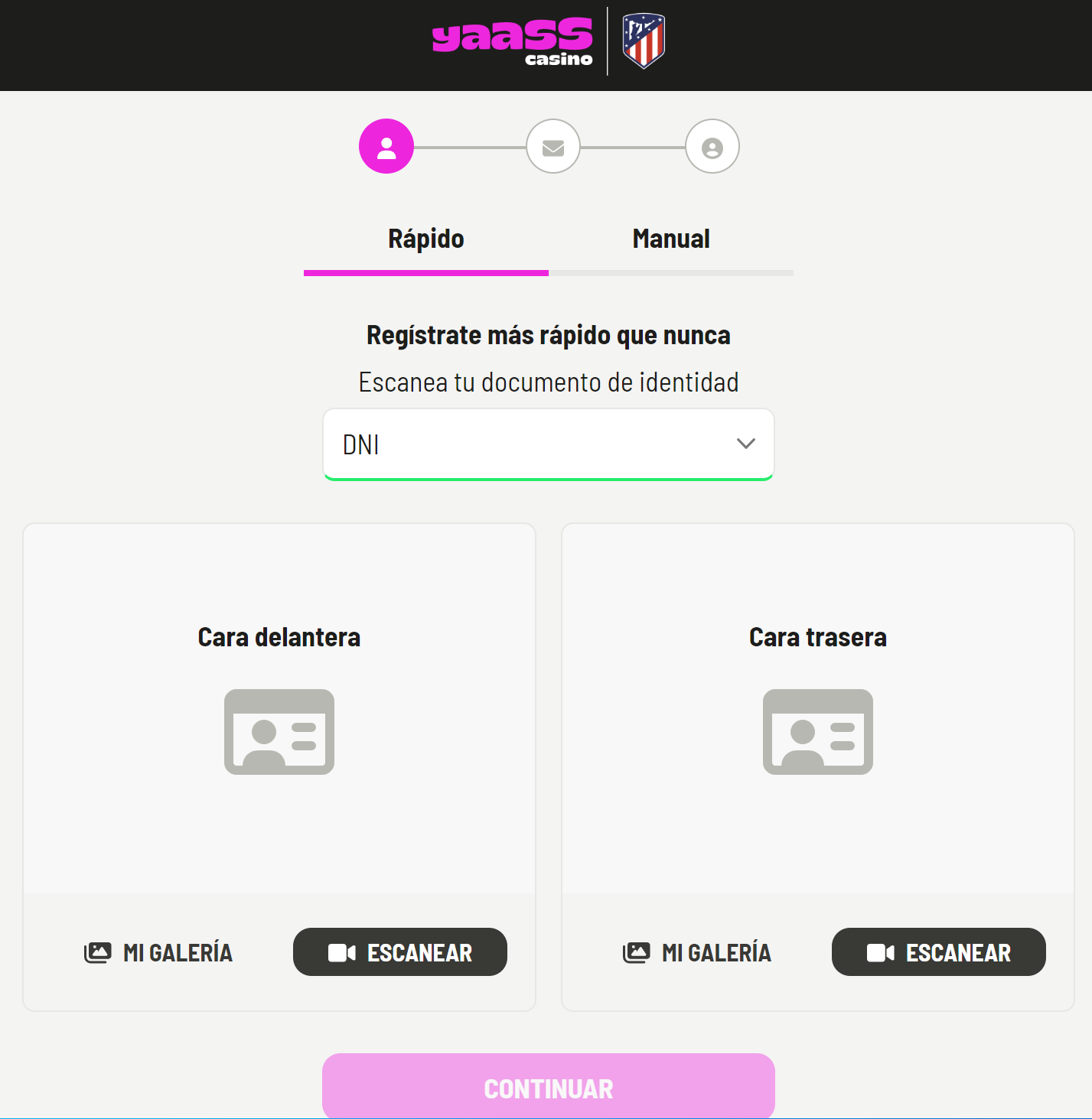 YAASS CASINO REGISTRO