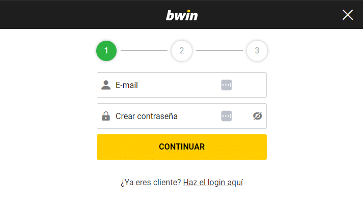 bwin registro